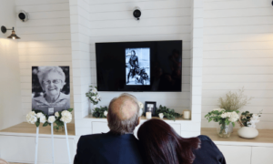 Mourning the loss of their Mother at the Memorial