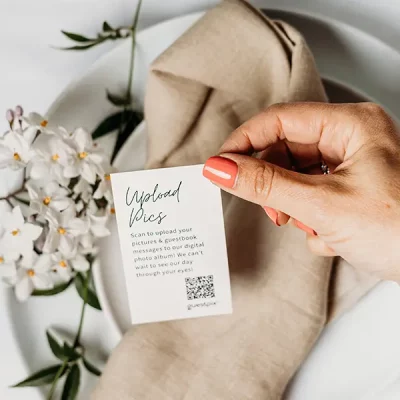 Aesthetic QR code note card