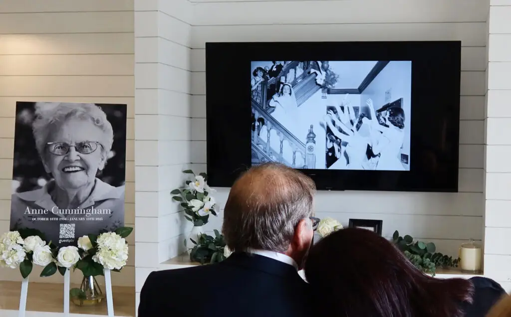 Mourning the loss of their Mother at the Memorial